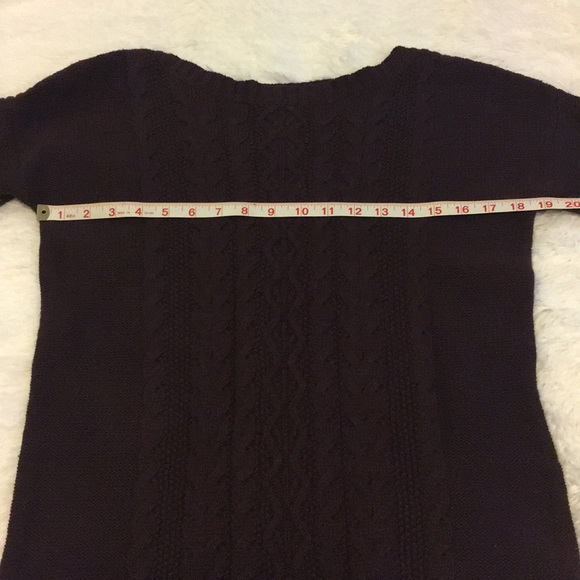 Old Navy Purple Cable Knit Sweater Dress - Picture 5 of 8